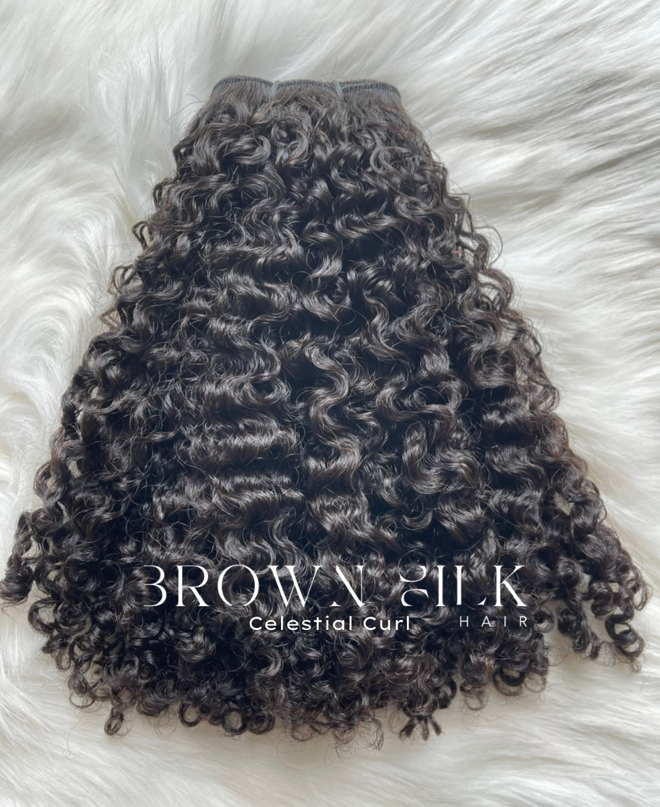 Celestial Curl – 3B/3C Curly Hair Bundles in Virgin Human Hair