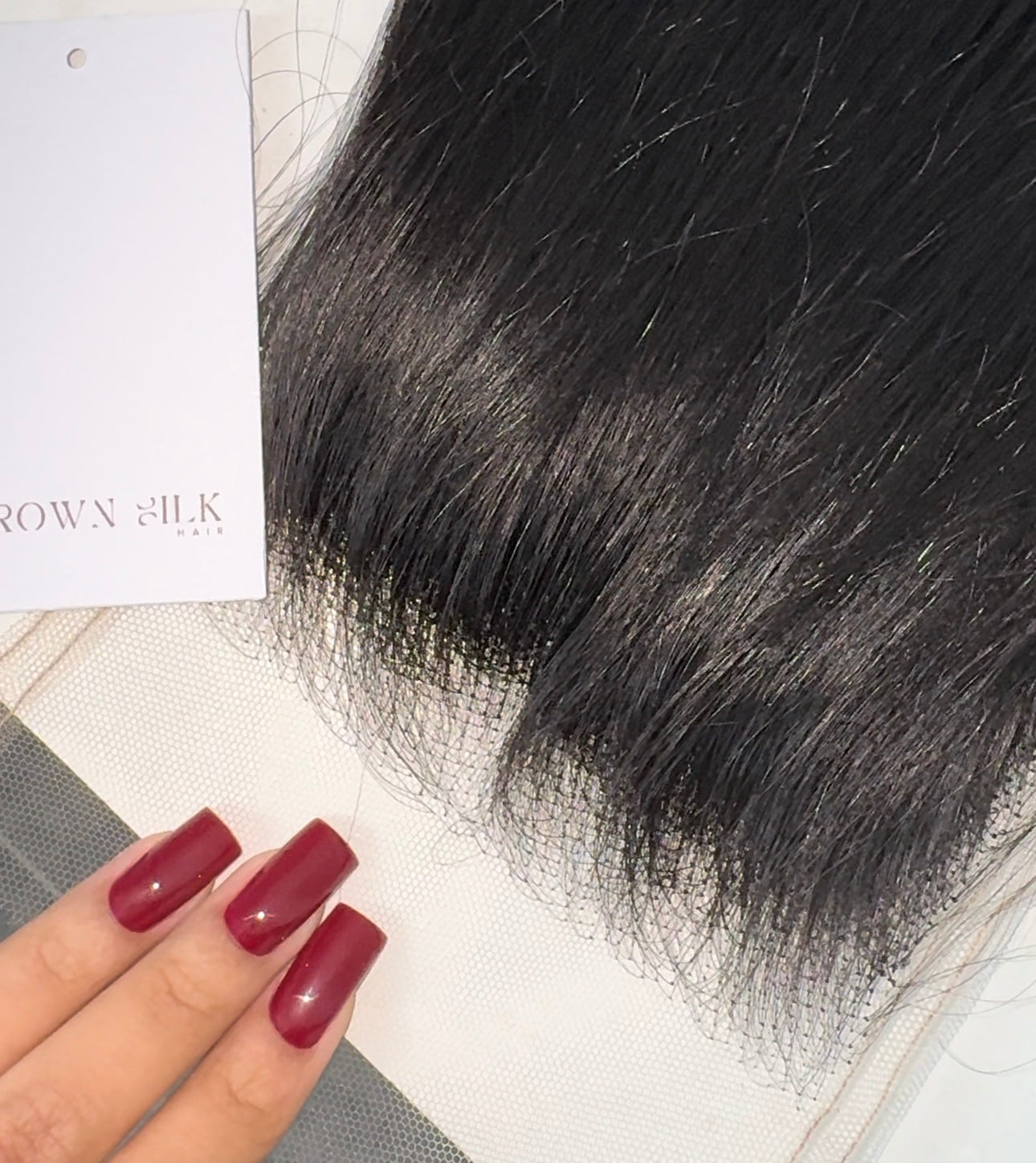 Brown Silk Hair Raw Sea Natural Straight HD Closure – 100% raw human hair with seamless HD lace for a silk-like finish